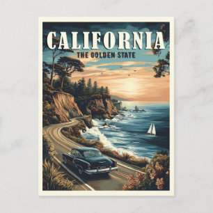 California Vintage Postcard