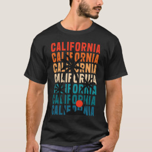 California Vintage Sunset Colours T-Shirt