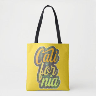 California Vintage Tourist Vacation Fun Logo Tote Bag