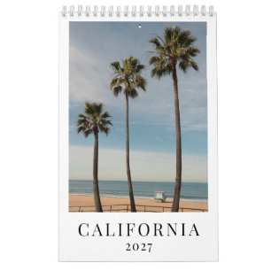 California Wall Calendar 2027 Photography Gift