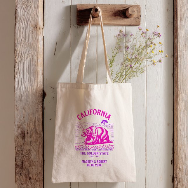 California Wedding Welcome Gift Bridesmaid, Guests Tote Bag (Creator Uploaded)