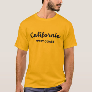 California West Coast Nice Design Text  T-Shirt