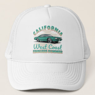 California West Coast Vintage Car Trucker Hat