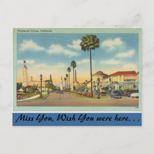 California, Westwood Village Postcard