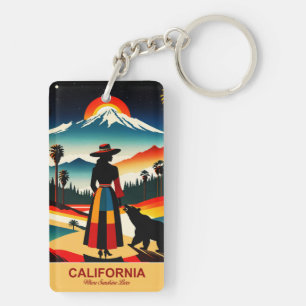 California: Where Sunshine Lives Key Ring