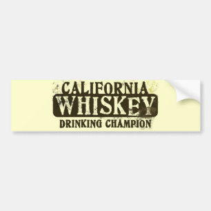California Whiskey Drinking Champion Bumper Sticker