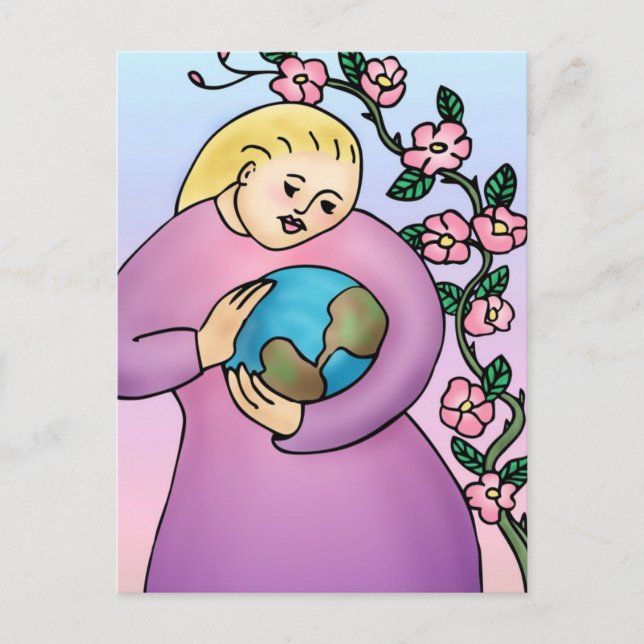 California Wild Rose Postcard (Front)