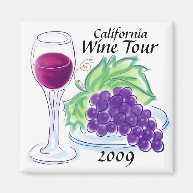 California Wine Tour 2013! Magnet (Front)