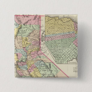 California with City of San Francisco 15 Cm Square Badge