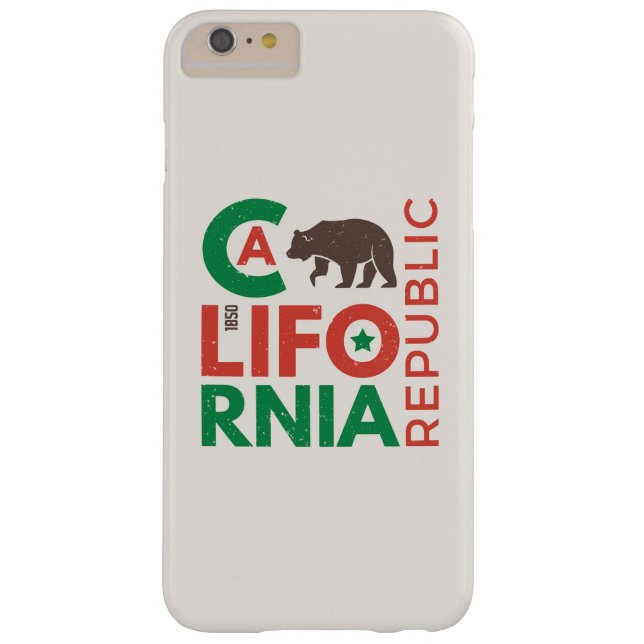 California With Grizzly Bear Logo Case-Mate iPhone Case (Back)