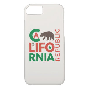 California With Grizzly Bear Logo Case-Mate iPhone Case