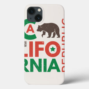 California With Grizzly Bear Logo iPhone 13 Case