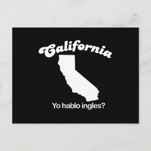 California - Yo hablo ingles T-shirt Postcard