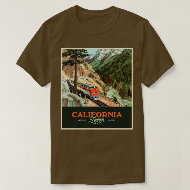 California Zephyr T-Shirt (Design Front)