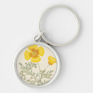Californian Eschscholtzia Key Ring