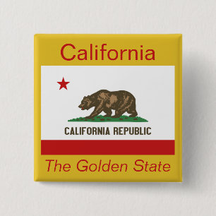 Californian Flag Button