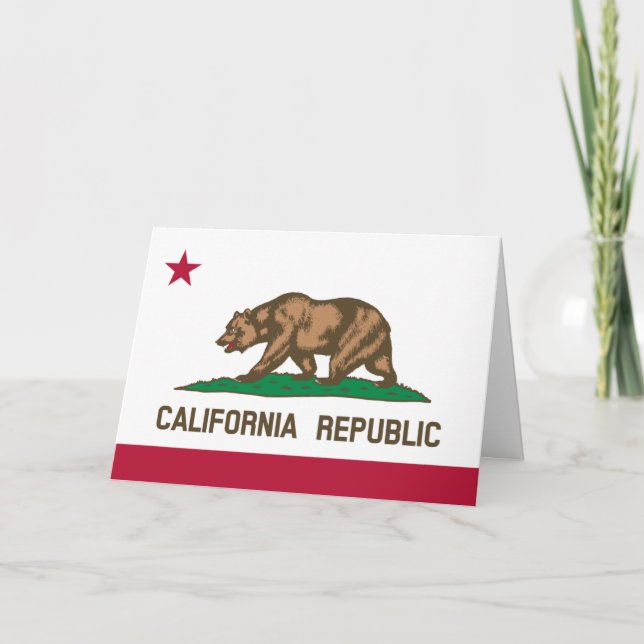 Californian Flag, Flag of California Card (Front)