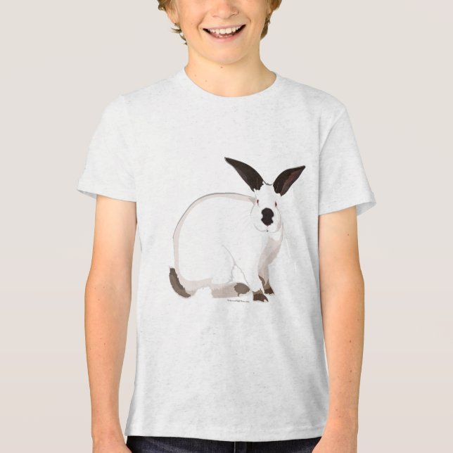 Californian Rabbit T-Shirt Tri-Blend Shirt (Front)