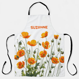 Californian/Welsh Poppies. High resolution print Apron