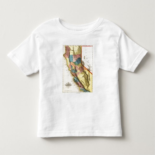 CaliforniaPanoramic Map Toddler T-Shirt (Front)