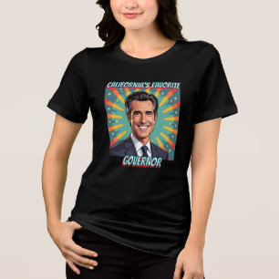 California's Favourite Governor Gavin Newsom Tri-Blend Shirt