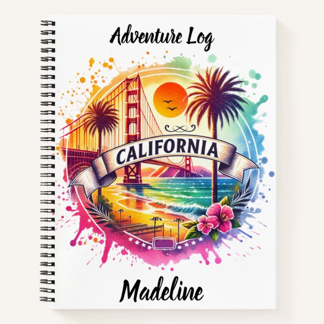 California's vibrant coast notebook (Front)