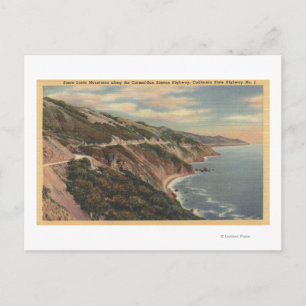 CaliforniaSanta Lucia Mts along Hwy 1 Holiday Postcard