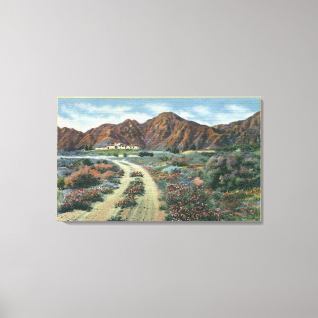 CaliforniaScenic Desert View of Residence Canvas Print (Front)