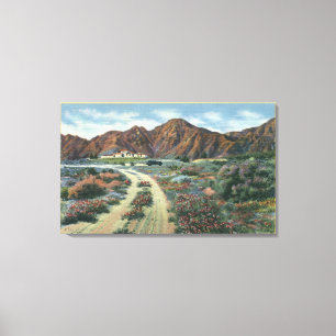 CaliforniaScenic Desert View of Residence Canvas Print