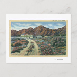 CaliforniaScenic Desert View of Residence Postcard