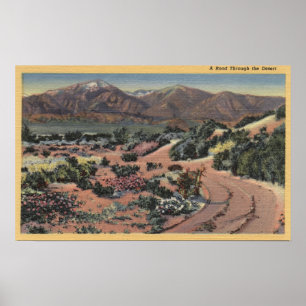 CaliforniaScenic Desert View Poster