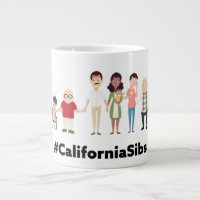 #californiasibs jumbo mug