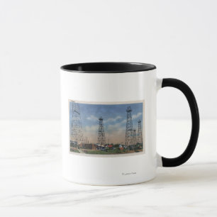 CaliforniaView of Oil Wells Mug