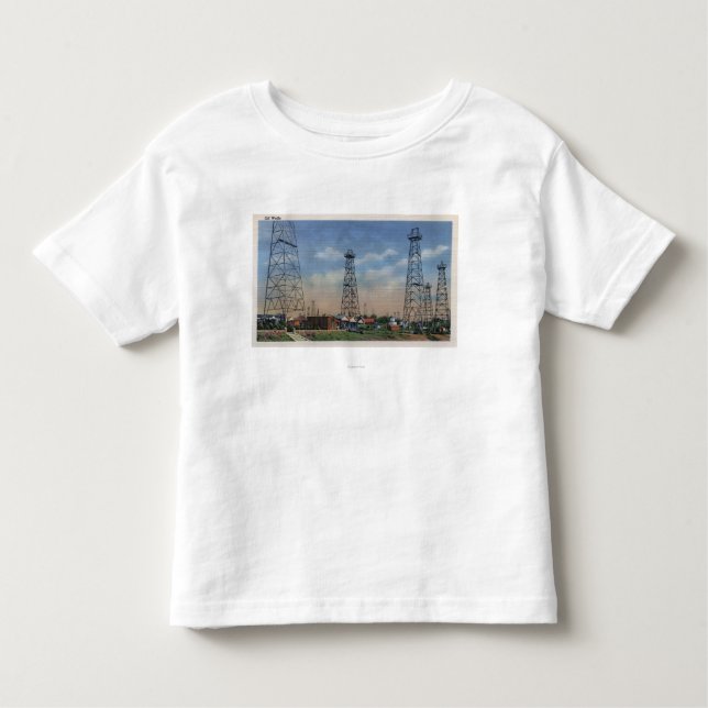 CaliforniaView of Oil Wells Toddler T-Shirt (Front)