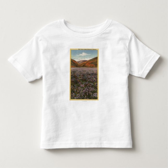 CaliforniaWild Lupine Flowers in Bloom Toddler T-Shirt (Front)