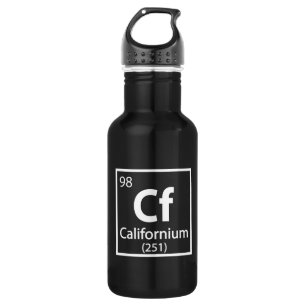 Californium - California Science Periodic Table 532 Ml Water Bottle