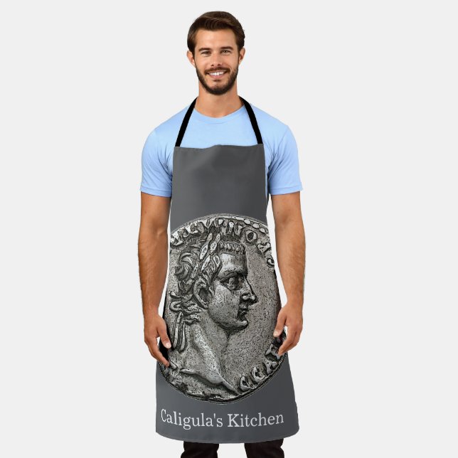 Caligula Roman Emperor 🏛️ Gaius Caesar Old Coin  Apron (Worn)