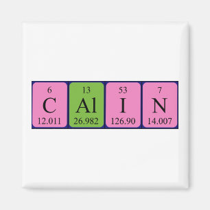 Calin periodic table name magnet
