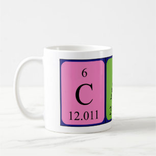Calin periodic table name mug
