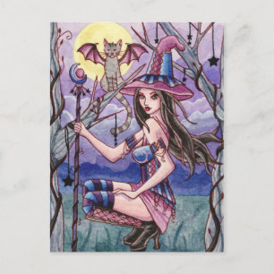 Calista - Halloween Witch Postcard