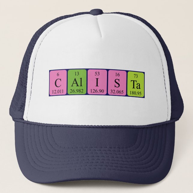 Calista periodic table name hat (Front)