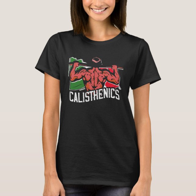 Calisthenics Athlete Italy Flag Fitness Street Wor T-Shirt (Front)