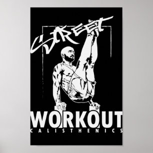 Calisthenics Street Workout Muscle Training Poster