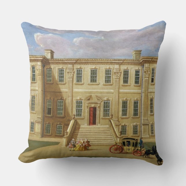 Calke Hall, Derbyshire, the Seat of Sir Henry Harp Cushion (Front)