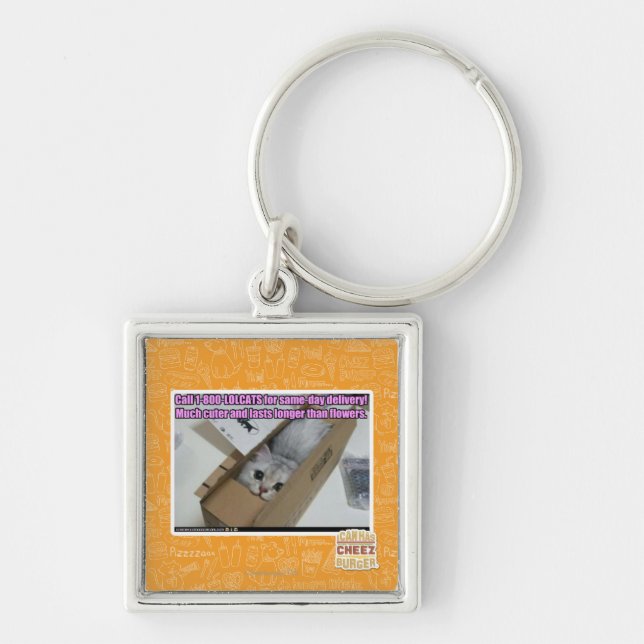 Call 1-800-LOLCATS Key Ring (Front)