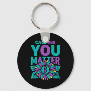 Call 988 Prevention - You Matter Key Ring