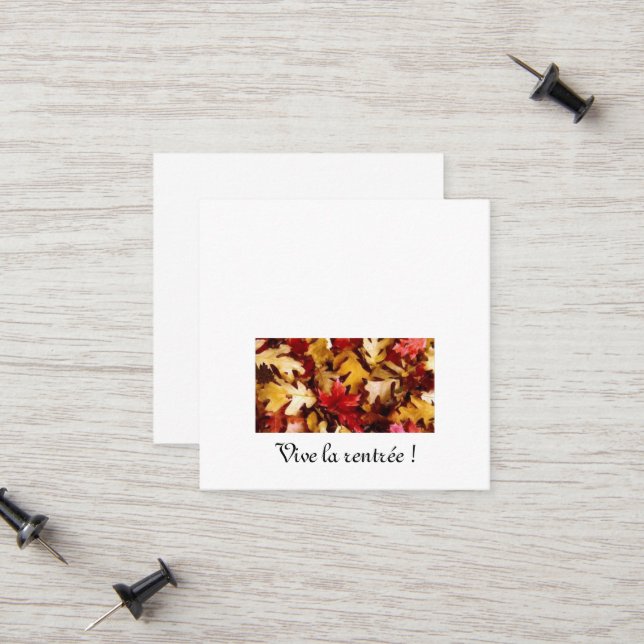 Call Card (Front/Back In Situ)