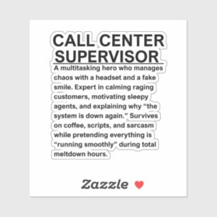 Call center supervisor