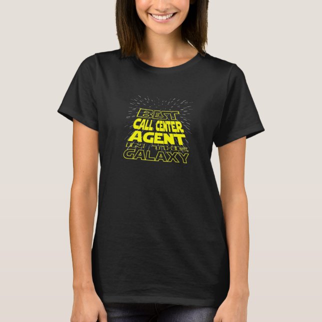 Call Centre Agent  Cool Galaxy Job T-Shirt (Front)
