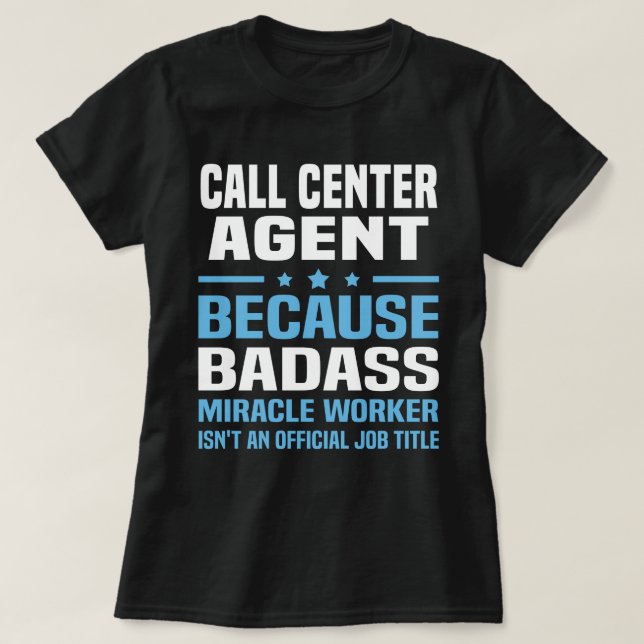Call Centre Agent T-Shirt (Design Front)